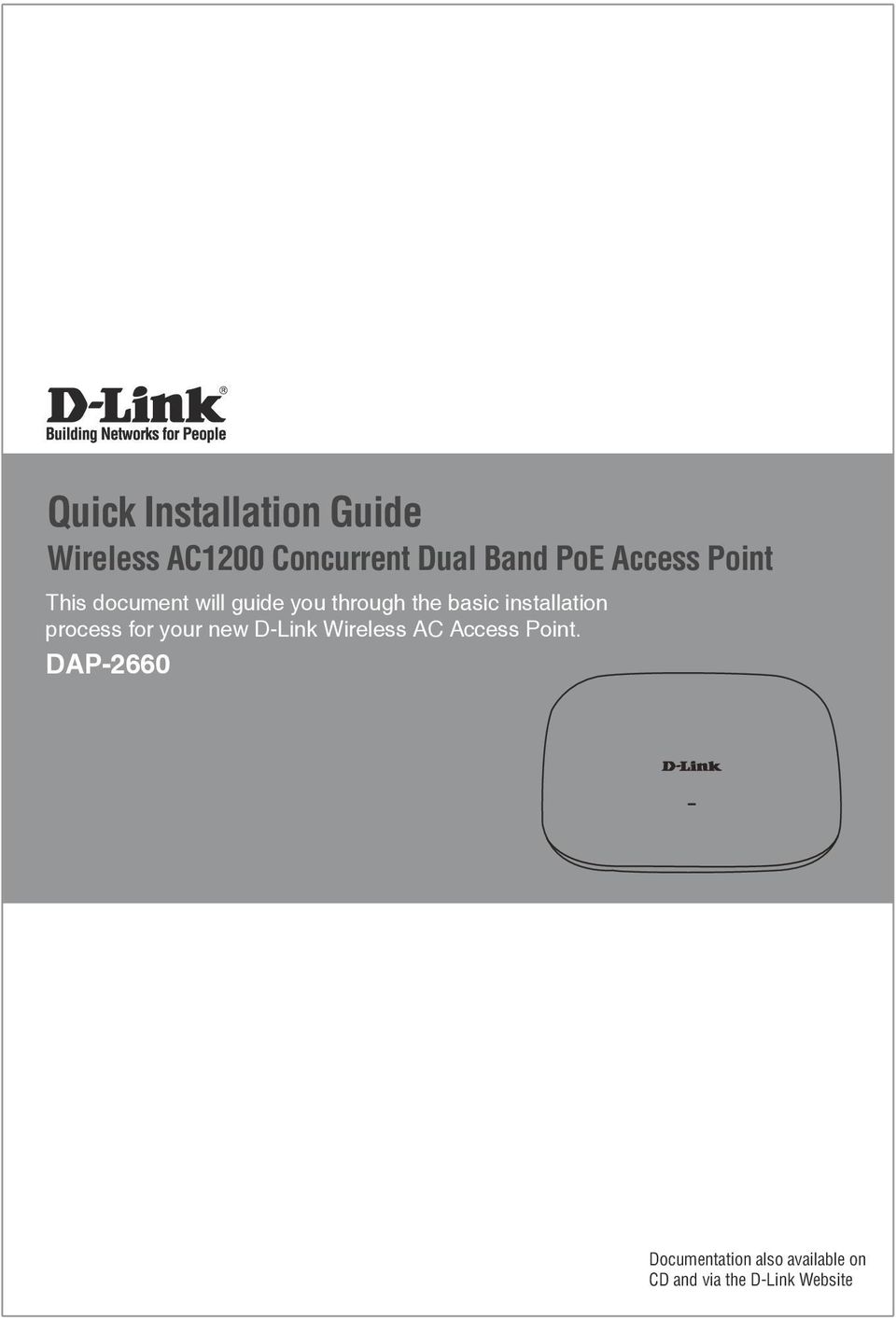 installation process for your new D-Link Wireless AC Access Point.