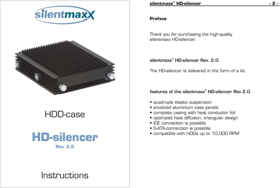 0 HDD-case HD-silencer Rev. 2.