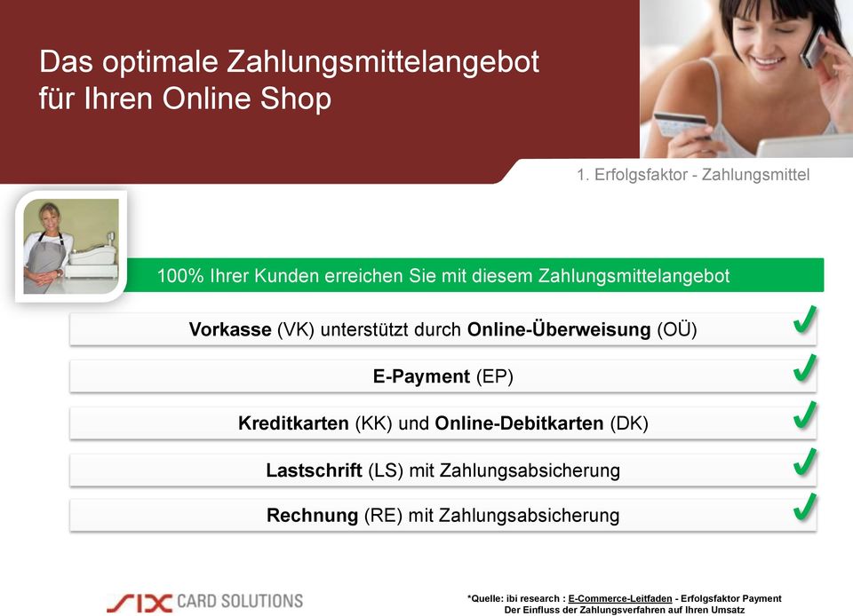 durch Online-Überweisung (OÜ) E-Payment (EP) Kreditkarten (KK) und Online-Debitkarten (DK) Lastschrift (LS) mit