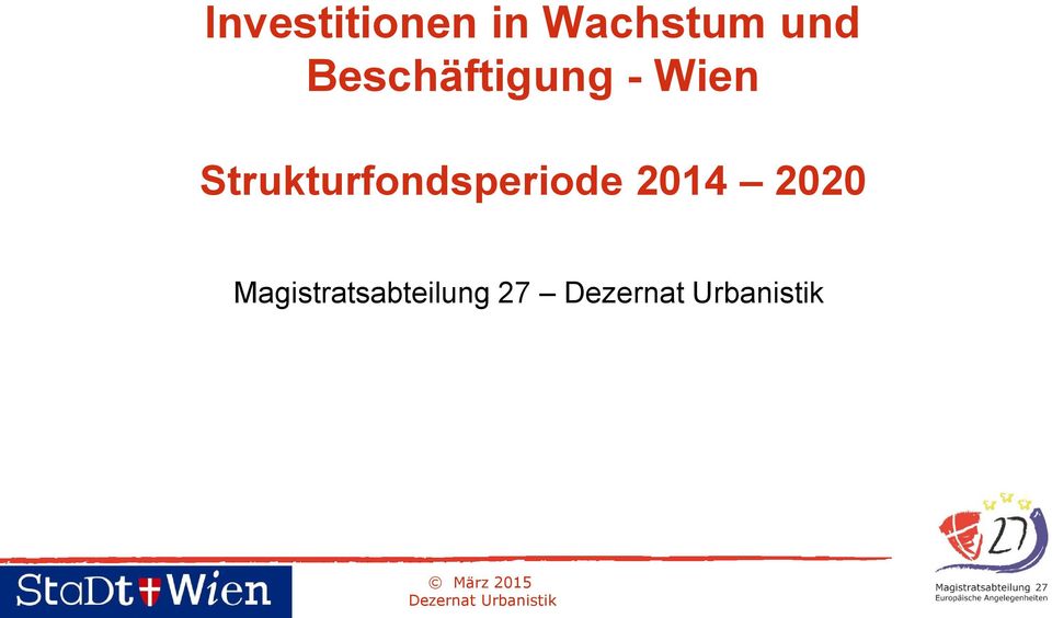 Strukturfondsperiode 2014 2020