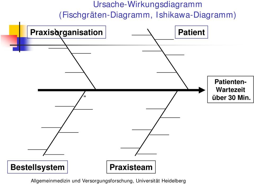 Ishikawa-Diagramm) Praxisorganisation