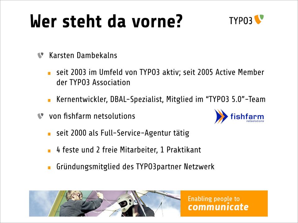TYPO3 Association Kernentwickler, DBAL-Spezialist, Mitglied im TYPO3 5.