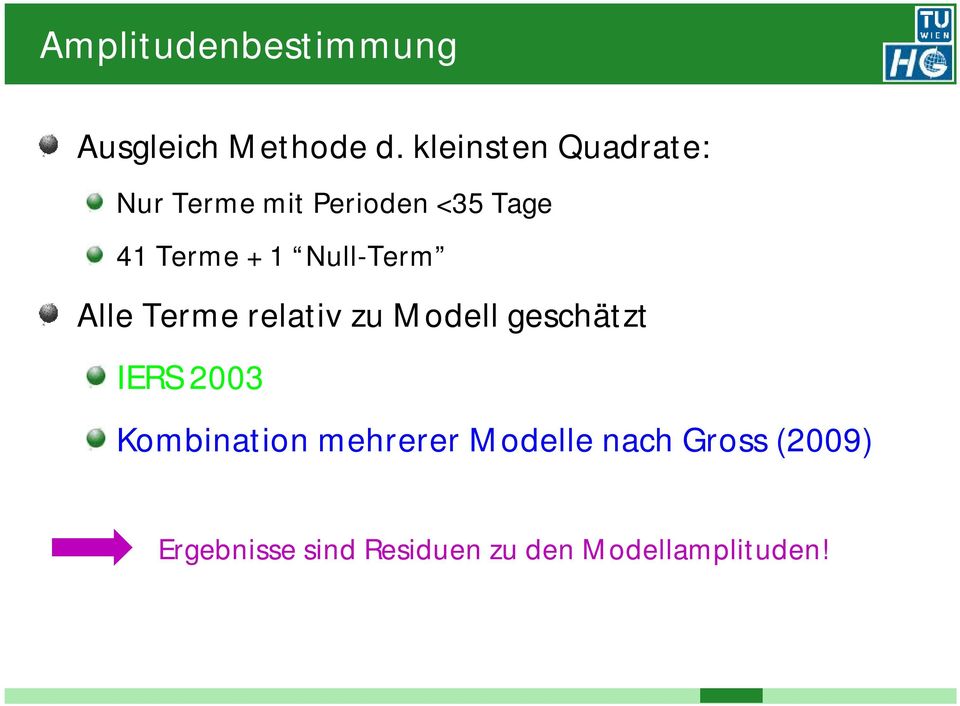 Null-Term Alle Terme relativ zu Modell geschätzt IERS 2003