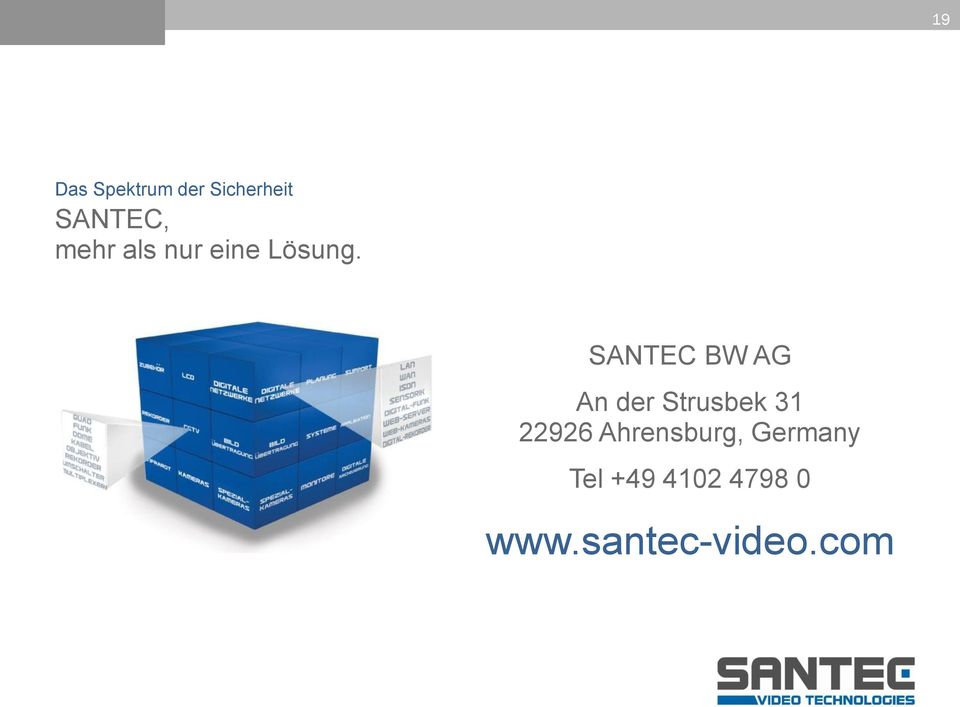 SANTEC BW AG An der Strusbek 31 22926