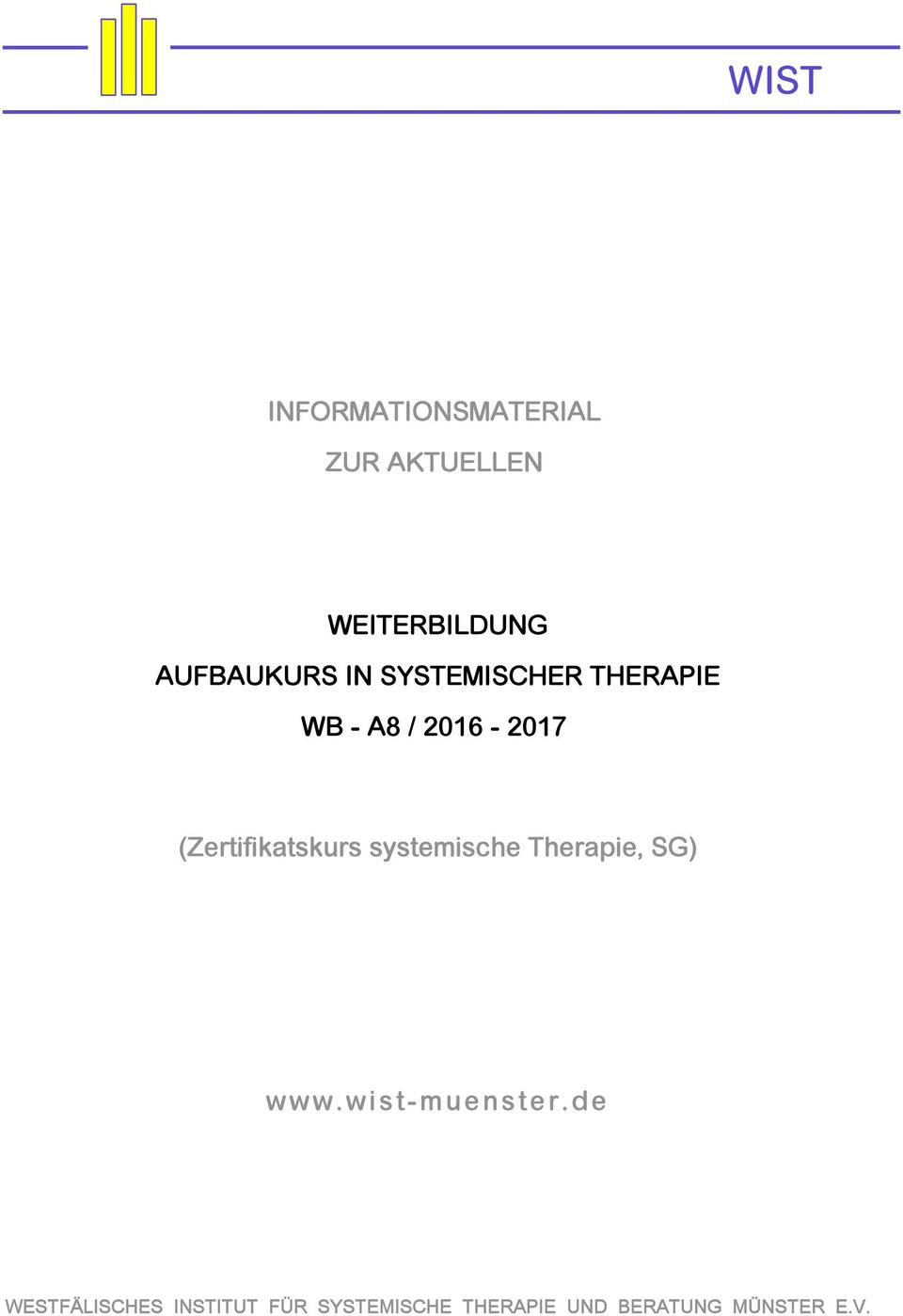THERAPIE WB - A8 / 2016-2017