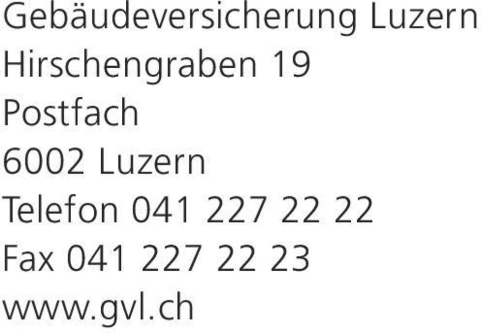 6002 Luzern Telefon 041 227