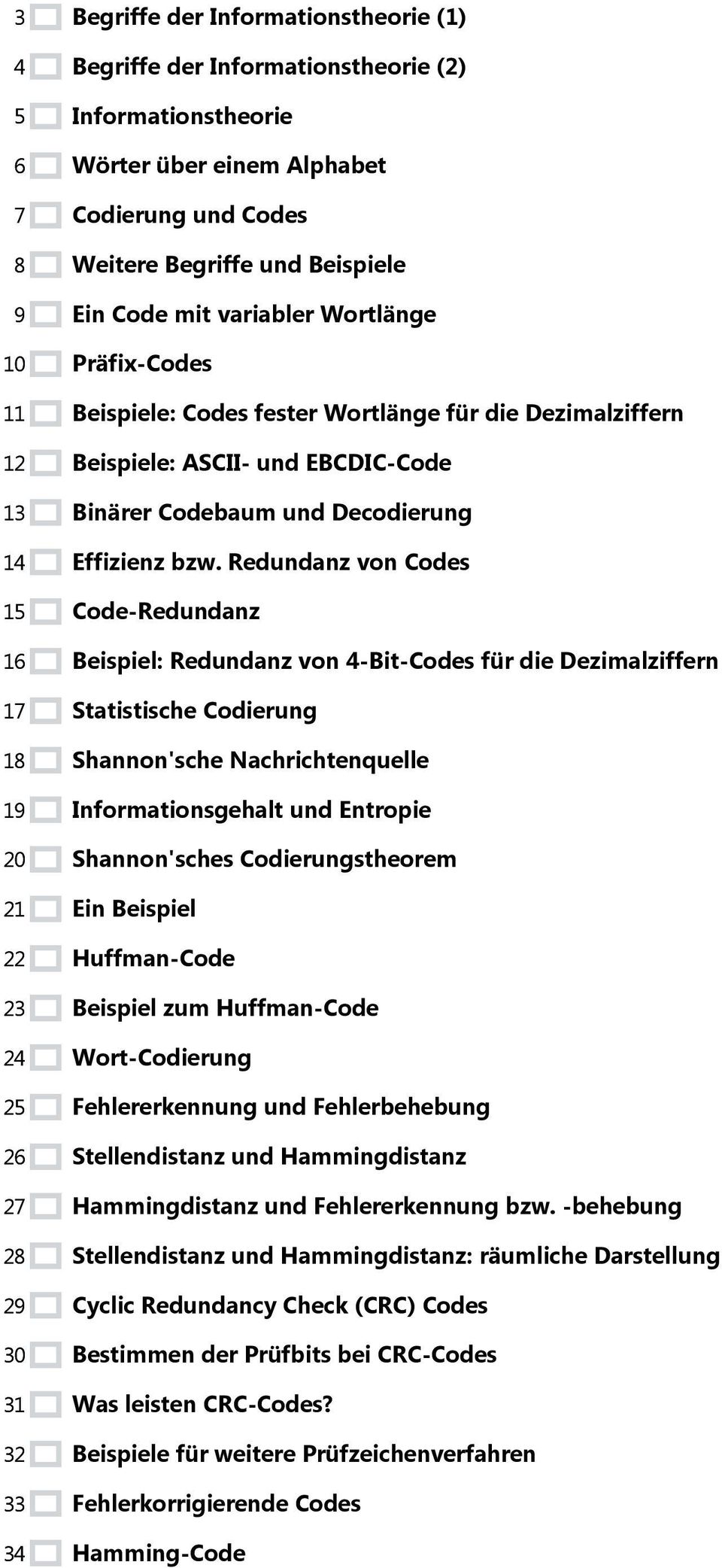 EBCDIC-Code Binärer Codebaum und Decodierung Effizienz bzw.