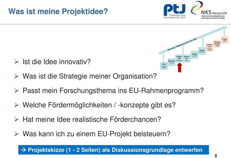 Passt mein Forschungsthema ins EU-Rahmenprogramm?