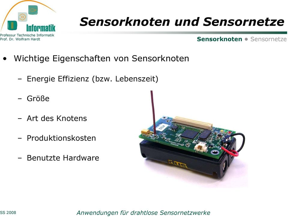 Sensorknoten Energie Effizienz (bzw.