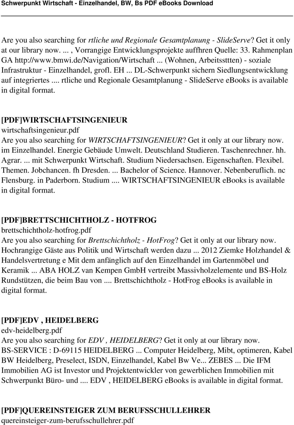.. rtliche und Regionale Gesamtplanung - SlideServe ebooks is available in digital format. [PDF]WIRTSCHAFTSINGENIEUR wirtschaftsingenieur.pdf Are you also searching for WIRTSCHAFTSINGENIEUR?