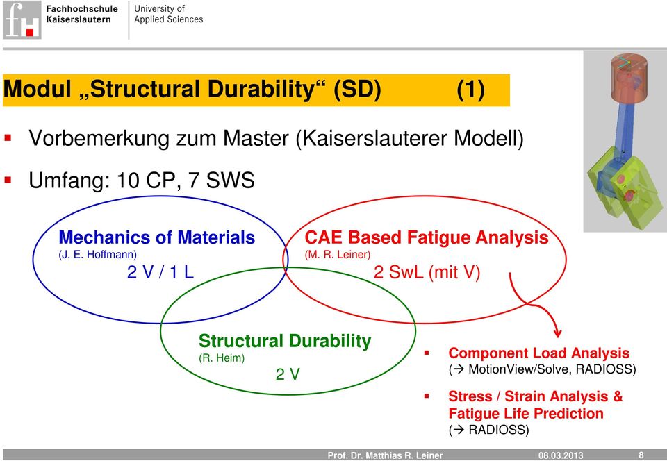 R. Leiner) 2 SwL (mit V) Structural Durability (R.