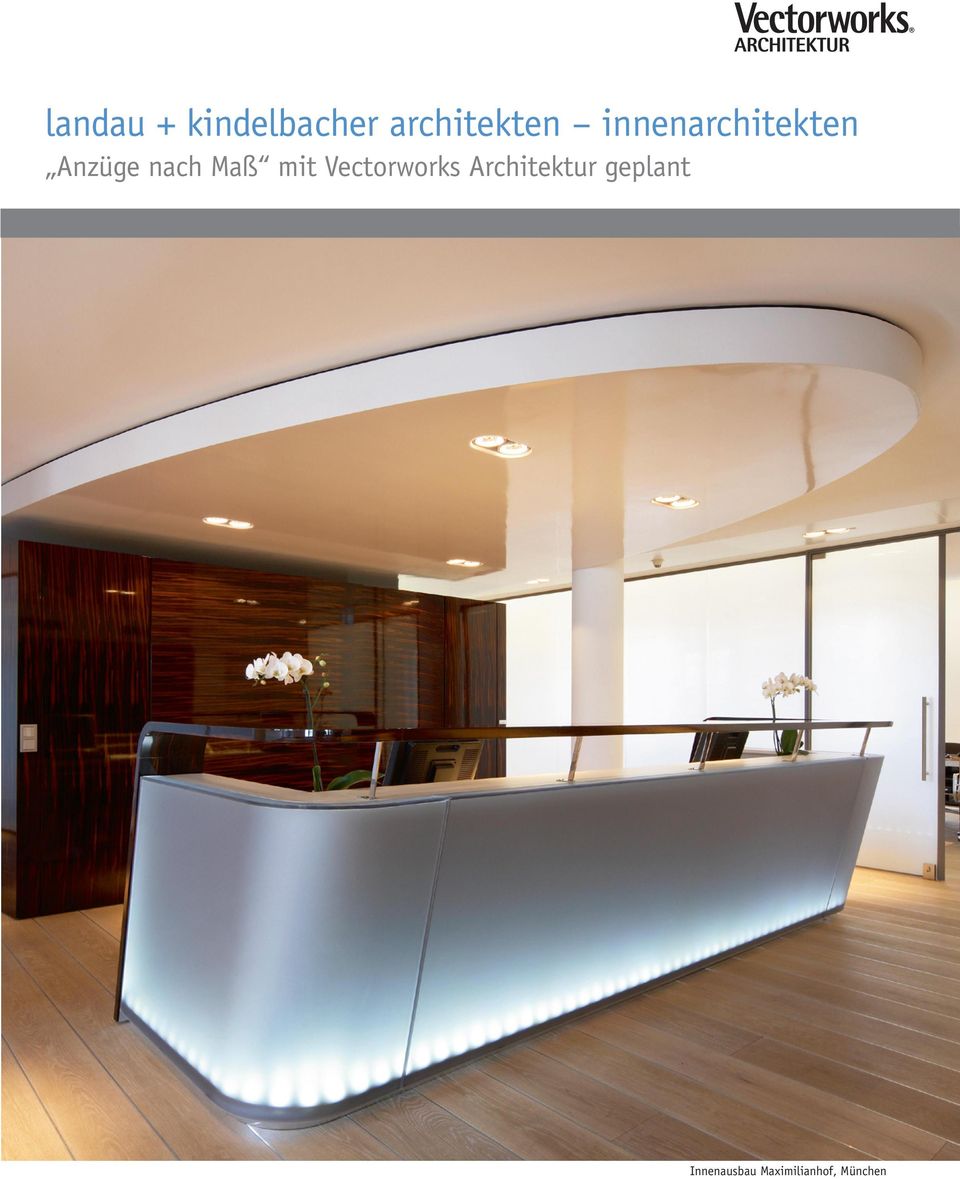 Das Büro landau + kindelbacher hat zahlreiche Auszeichnungen erhalten: Deutscher Innenarchitektur Preis 1997 und 2008, IFI Design Excellence Awards 2007, International Federation of Interior