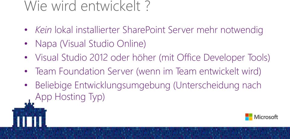 Studio Online) Visual Studio 2012 oder höher (mit Office Developer