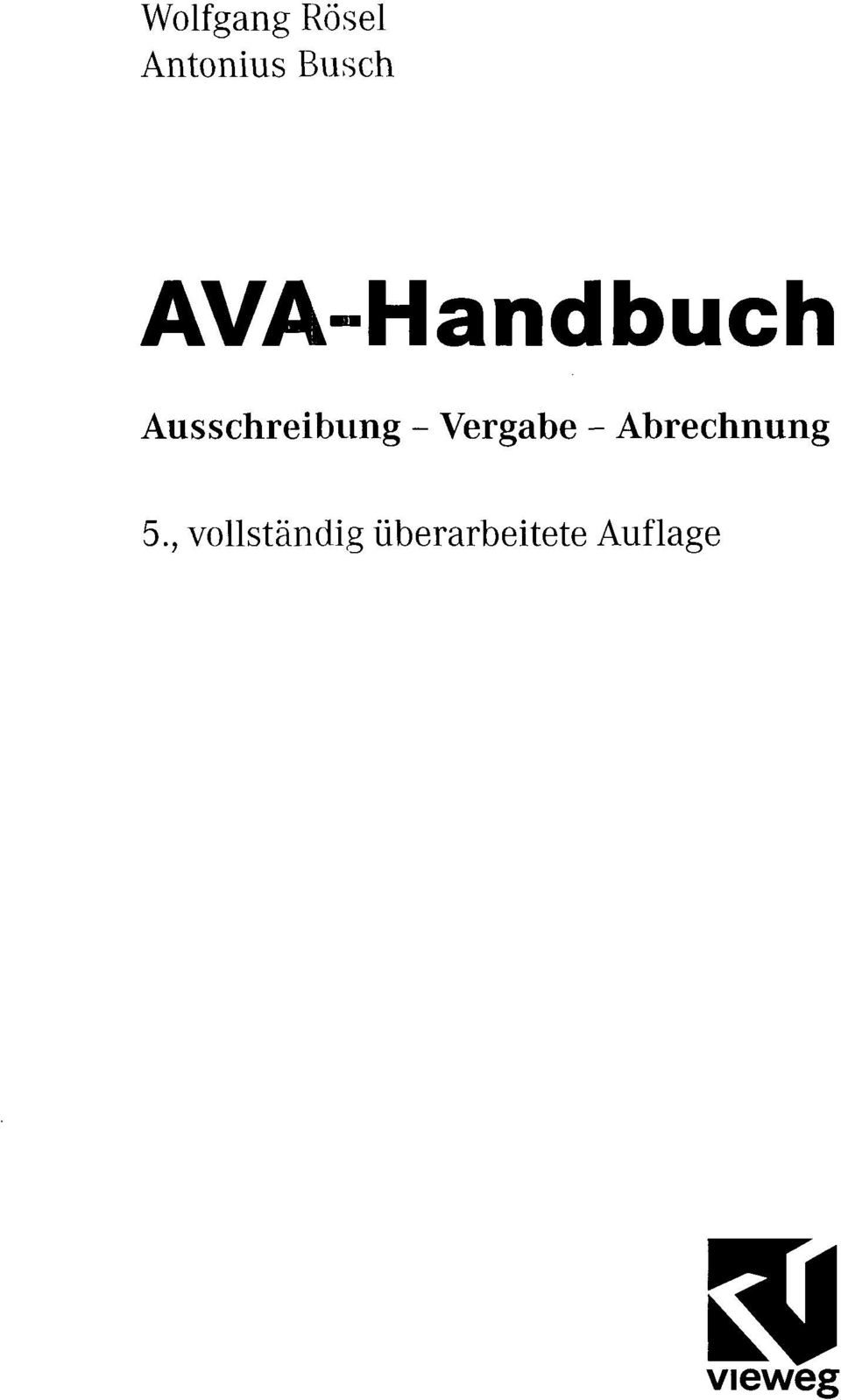 Vergabe - Abrechnung 5.