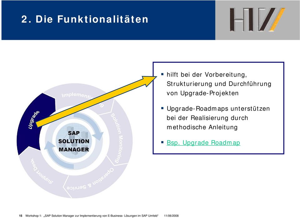 Realisierung durch methodische Anleitung Bsp.