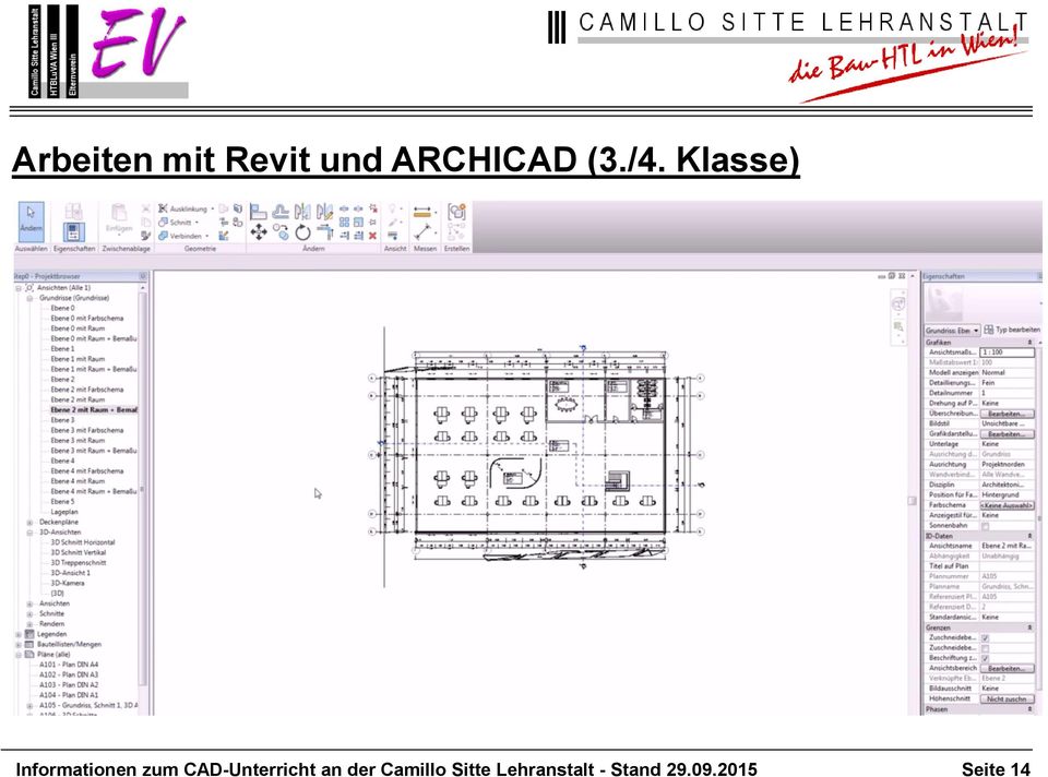 CAD-Unterricht an der Camillo
