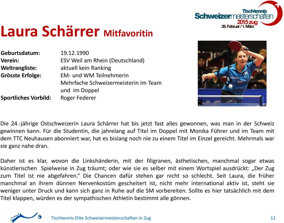 Die 24. jährige Ostschweizerin Laura Schärrer hat bis jetzt fast alles gewonnen, was man in der Schweiz gewinnen kann.