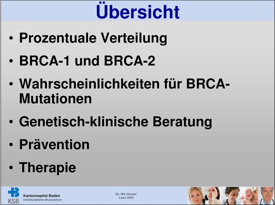 Wahrscheinlichkeiten für BRCA-