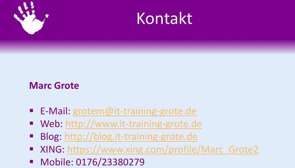 it-training-grote.de Blog: http://blog.