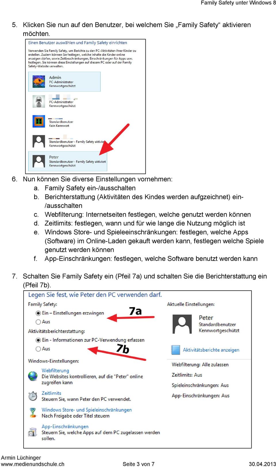 Zeitlimits: festlegen, wann und für wie lange die Nutzung möglich ist e.