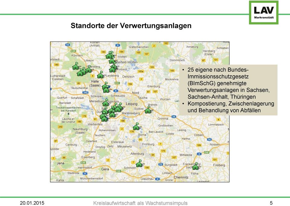 Sachsen, Sachsen-Anhalt, Thüringen Kompostierung, Zwischenlagerung