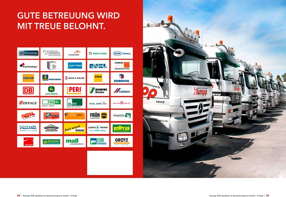 Spezialtransporte GmbH Erfolge Klumpp