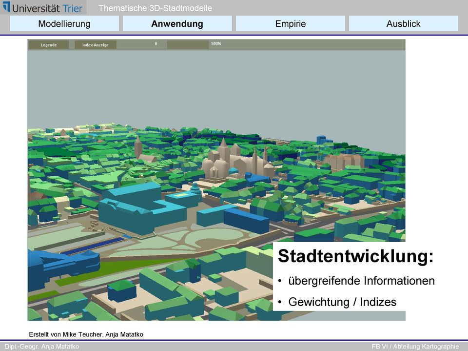 Stadtentwicklung: übergreifende