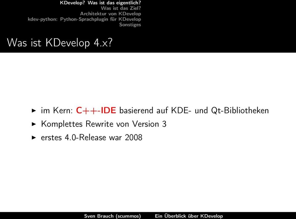 KDE- und Qt-Bibliotheken