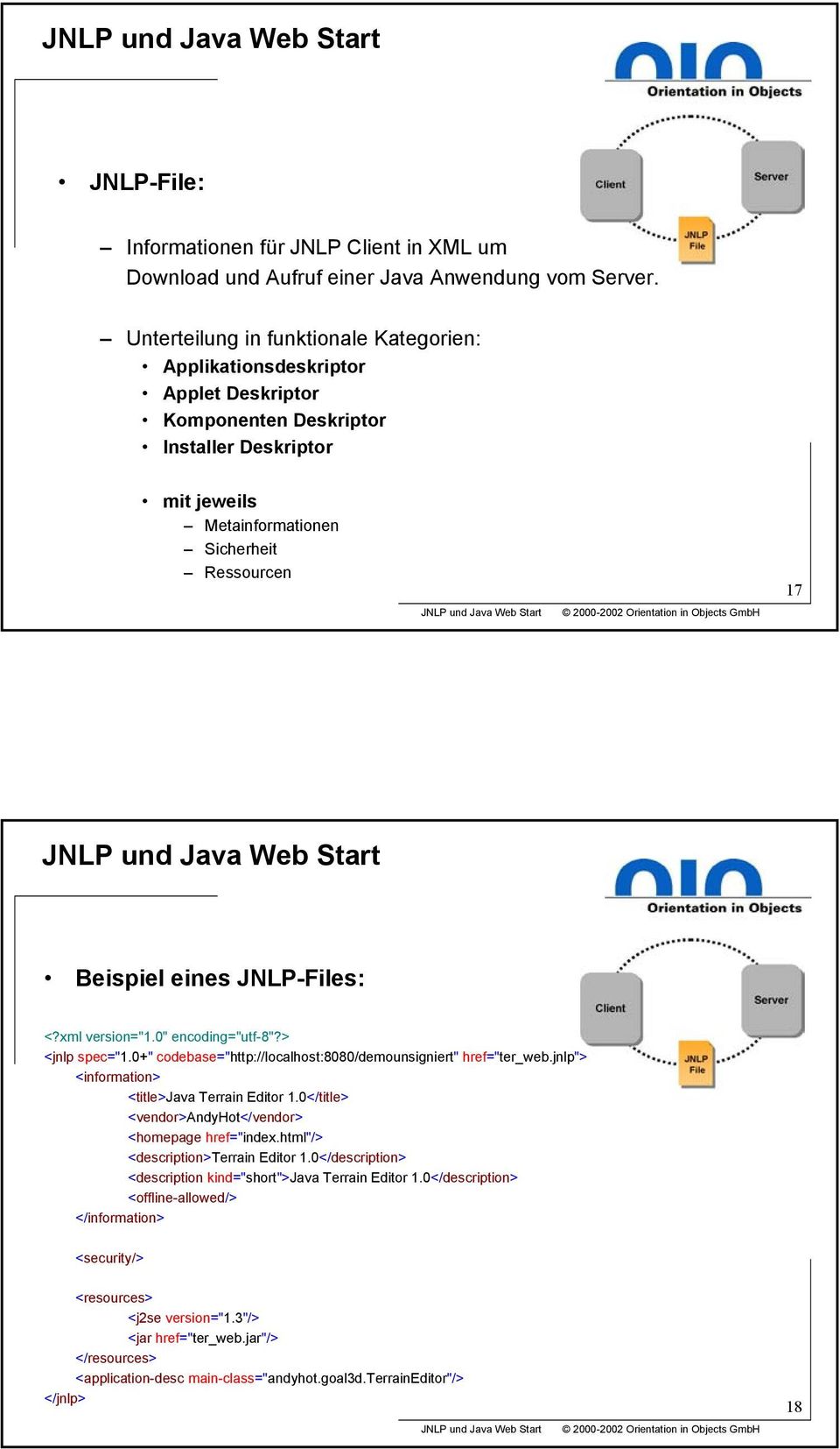 JNLP-Files: <?xml version="1.0" encoding="utf-8"?> <jnlp spec="1.0+" codebase="http://localhost:8080/demounsigniert" href="ter_web.jnlp"> <information> <title>java Terrain Editor 1.