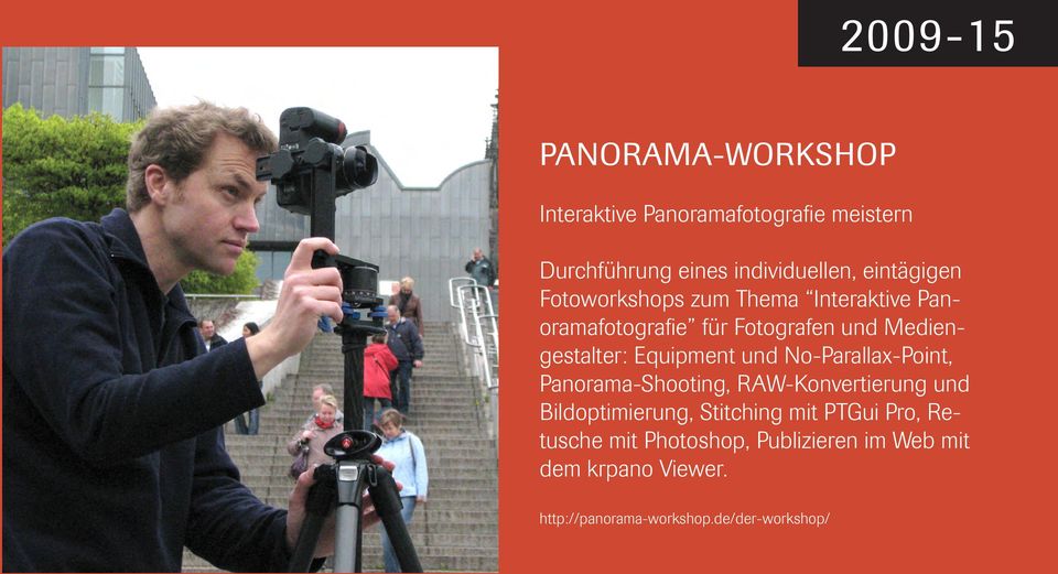Equipment und No-Parallax-Point, Panorama-Shooting, RAW-Konvertierung und Bildoptimierung, Stitching mit