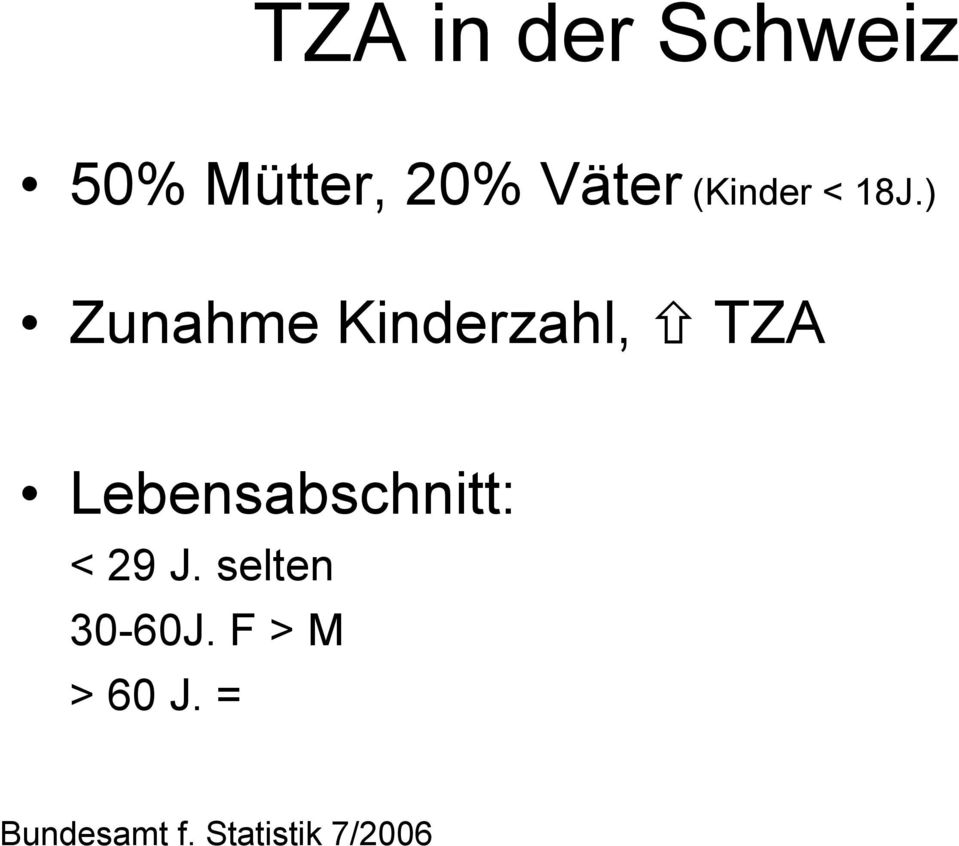 ) Zunahme Kinderzahl, TZA