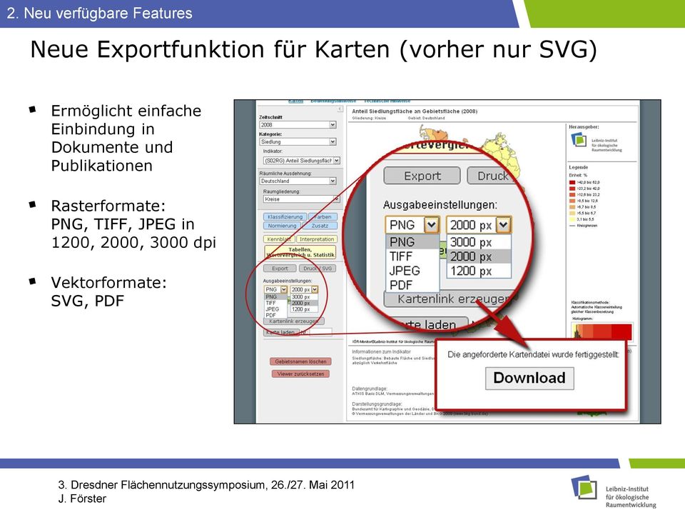 Einbindung in Dokumente und Publikationen