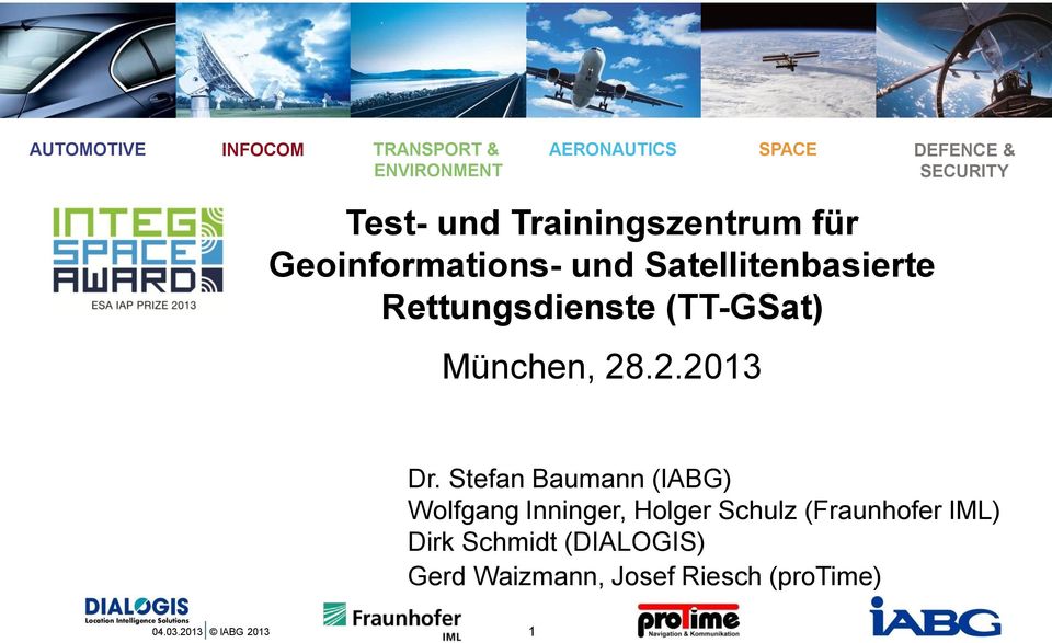 (TT-GSat) München, 28.2.2013 Dr.