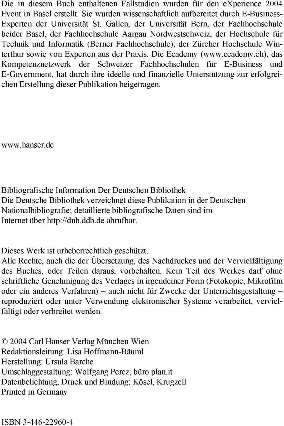 Winterthur sowie von Experten aus der Praxis. Die Ecademy (www.ecademy.