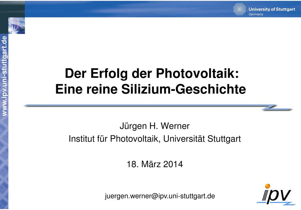 Werner Institut für Photovoltaik,
