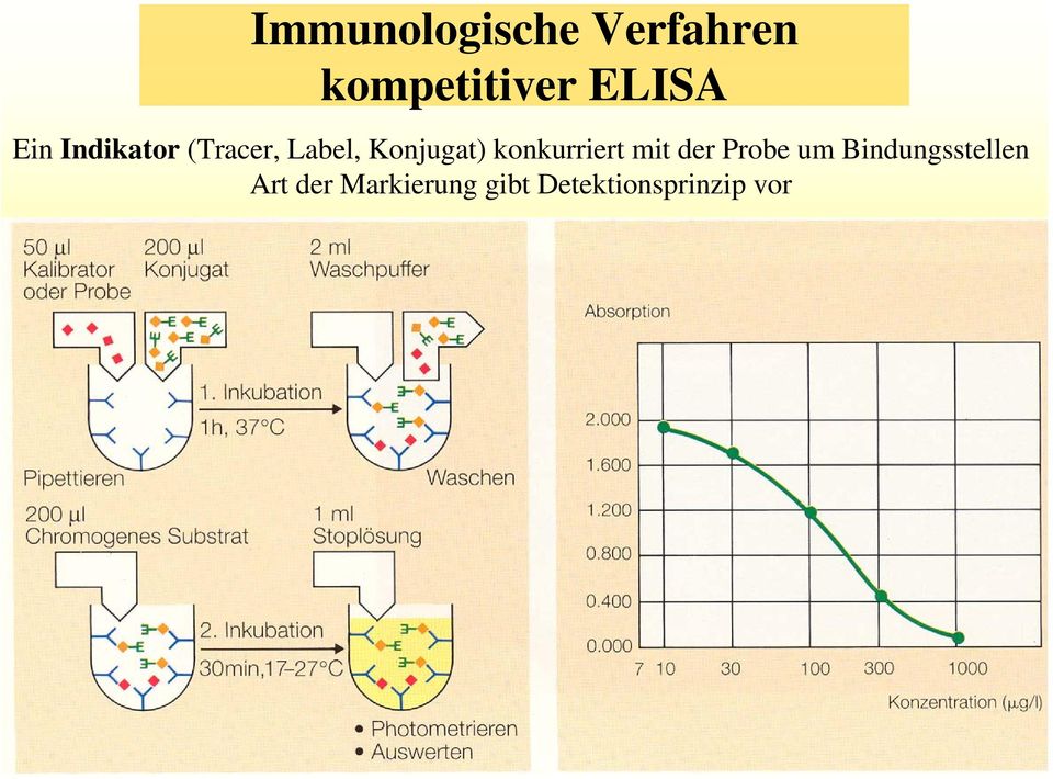 konkurriert mit der Probe um