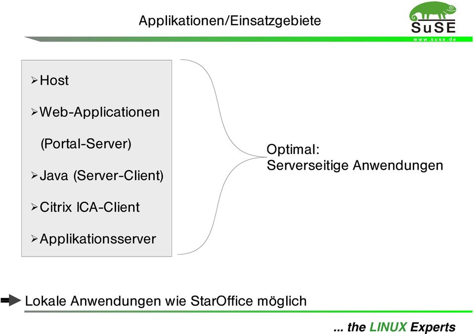 (Server-Client) Optimal: Serverseitige Anwendungen