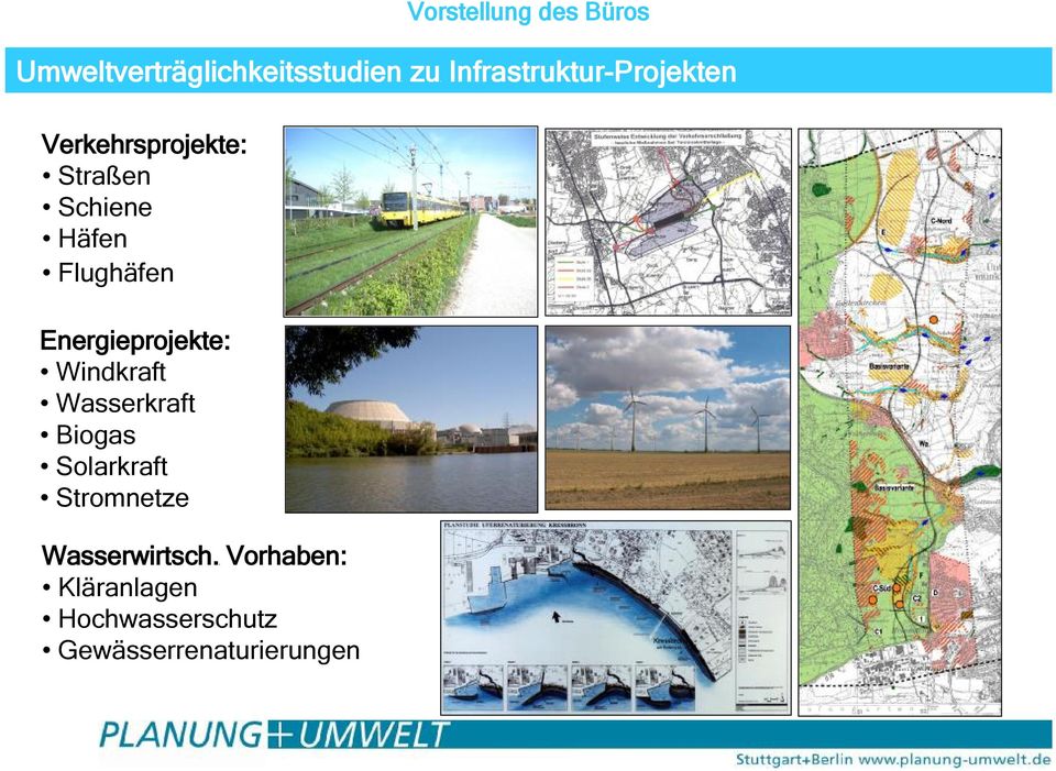Energieprojekte: Windkraft Wasserkraft Biogas Solarkraft