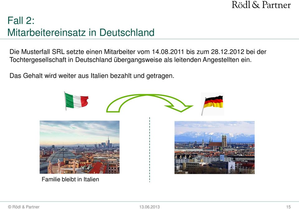 2012 bei der Tochtergesellschaft in Deutschland übergangsweise als