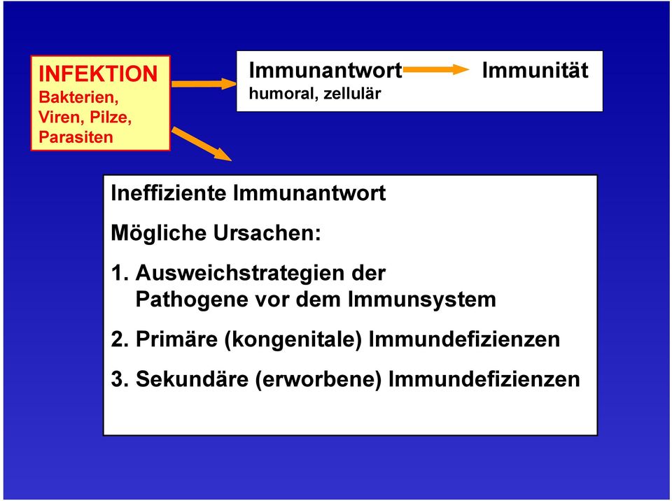 Ausweichstrategien der Pathogene vor dem Immunsystem 2.