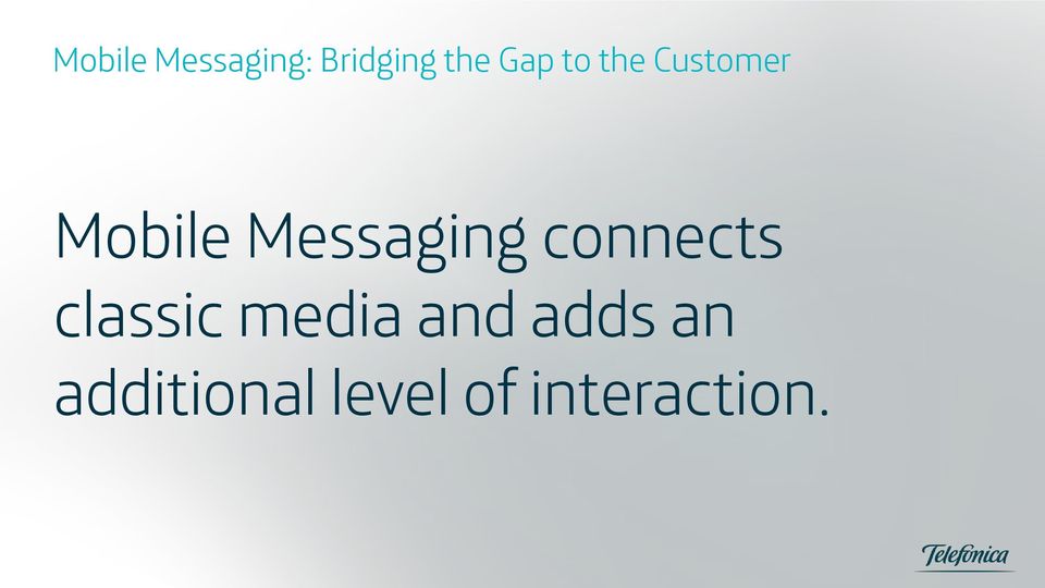 Messaging connects classic media