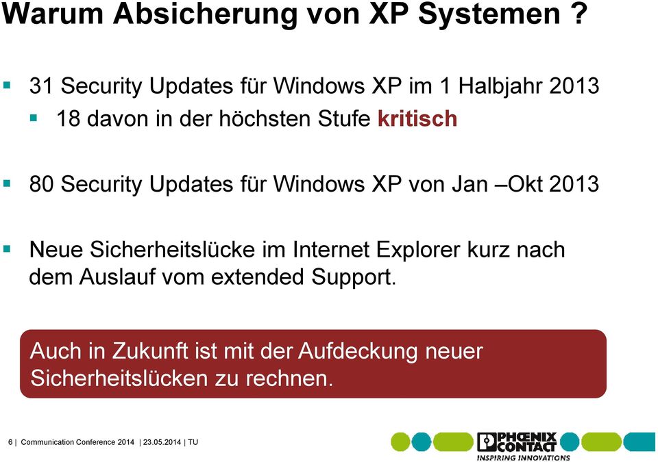 Security Updates für Windows XP von Jan Okt 2013 Neue Sicherheitslücke im Internet Explorer kurz