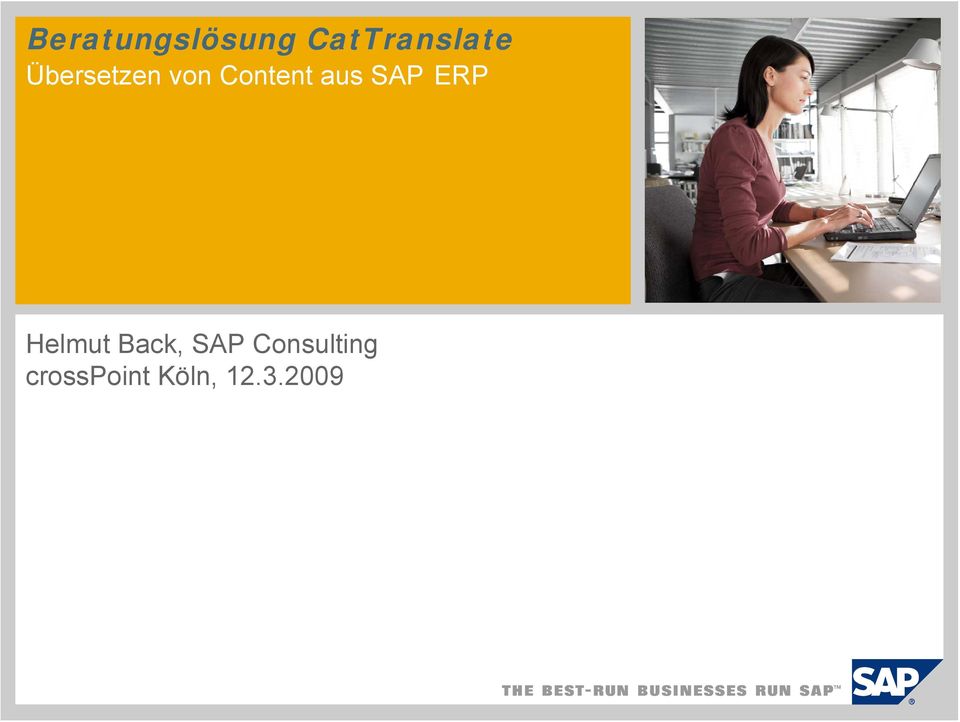 SAP ERP Helmut Back, SAP