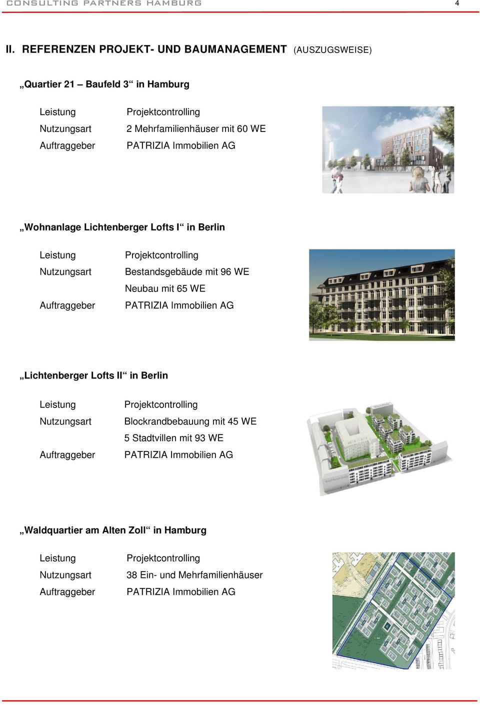 PATRIZIA Immobilien AG Wohnanlage Lichtenberger Lofts I in Berlin Bestandsgebäude mit 96 WE Neubau mit 65 WE PATRIZIA