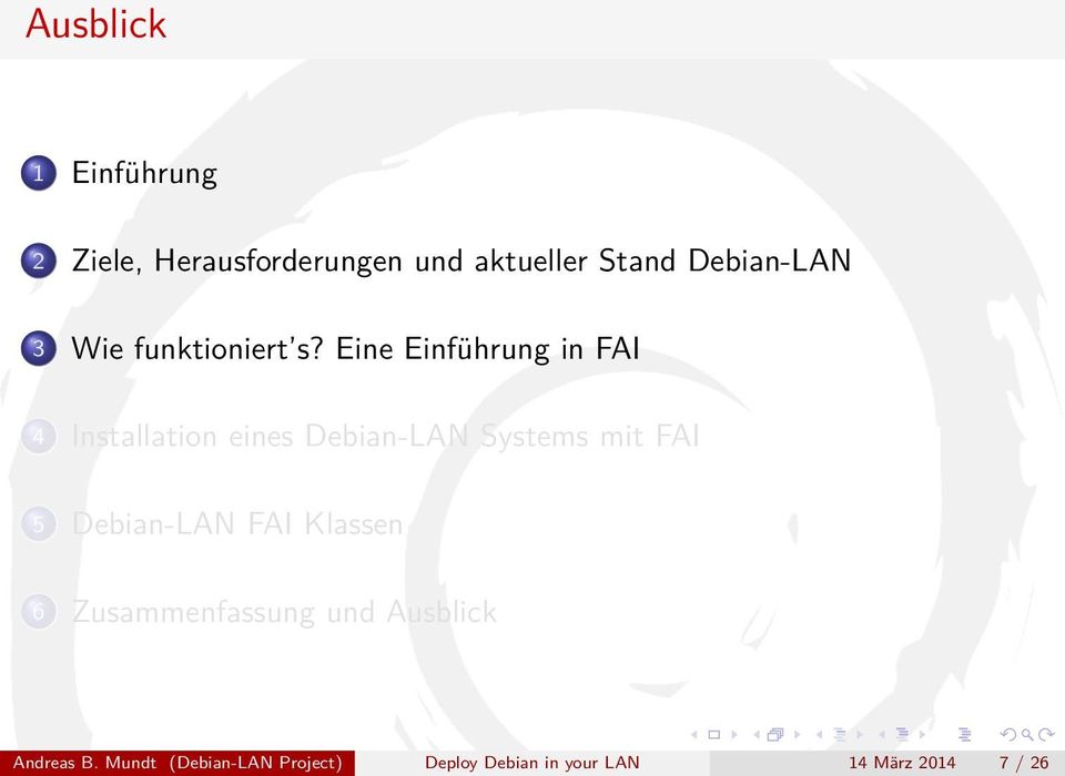 Eine Einführung in FAI 4 Installation eines Debian-LAN Systems mit FAI 5