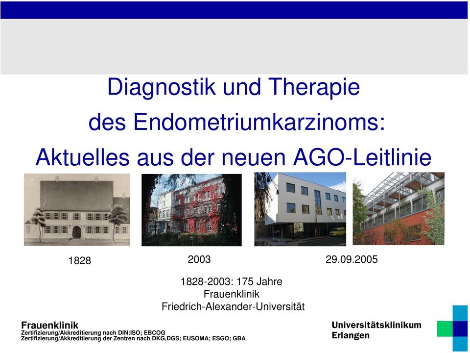 2005 1828-2003: 175 Jahre Friedrich-Alexander-Universität
