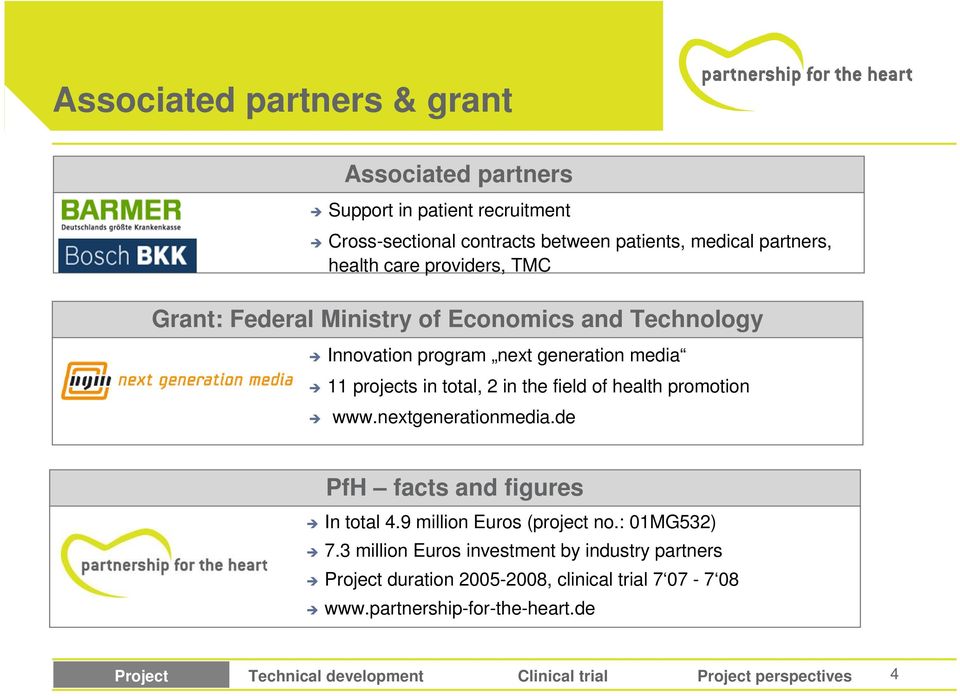 projects in total, 2 in the field of health promotion www.nextgenerationmedia.de PfH facts and figures In total 4.