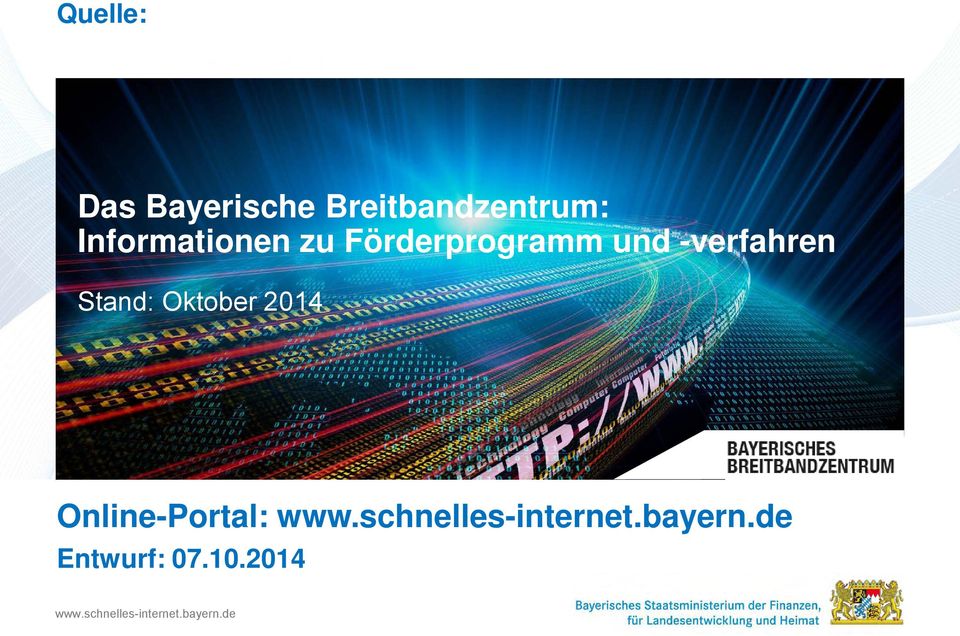 Stand: Oktober 2014 Online-Portal: www.