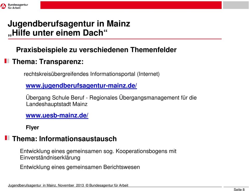de/ Übergang Schule Beruf - Regionales Übergangsmanagement für die Landeshauptstadt Mainz www.uesb-mainz.