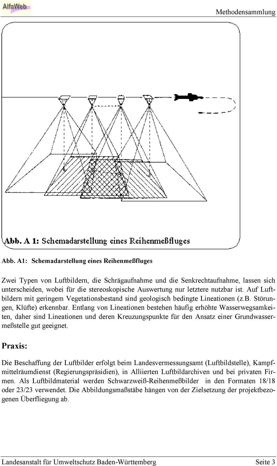 Entlang von Lineationen bestehen häufig erhöhte Wasserwegsamkeiten, daher sind Lineationen und deren Kreuzungspunkte für den Ansatz einer Grundwassermeßstelle gut geeignet.